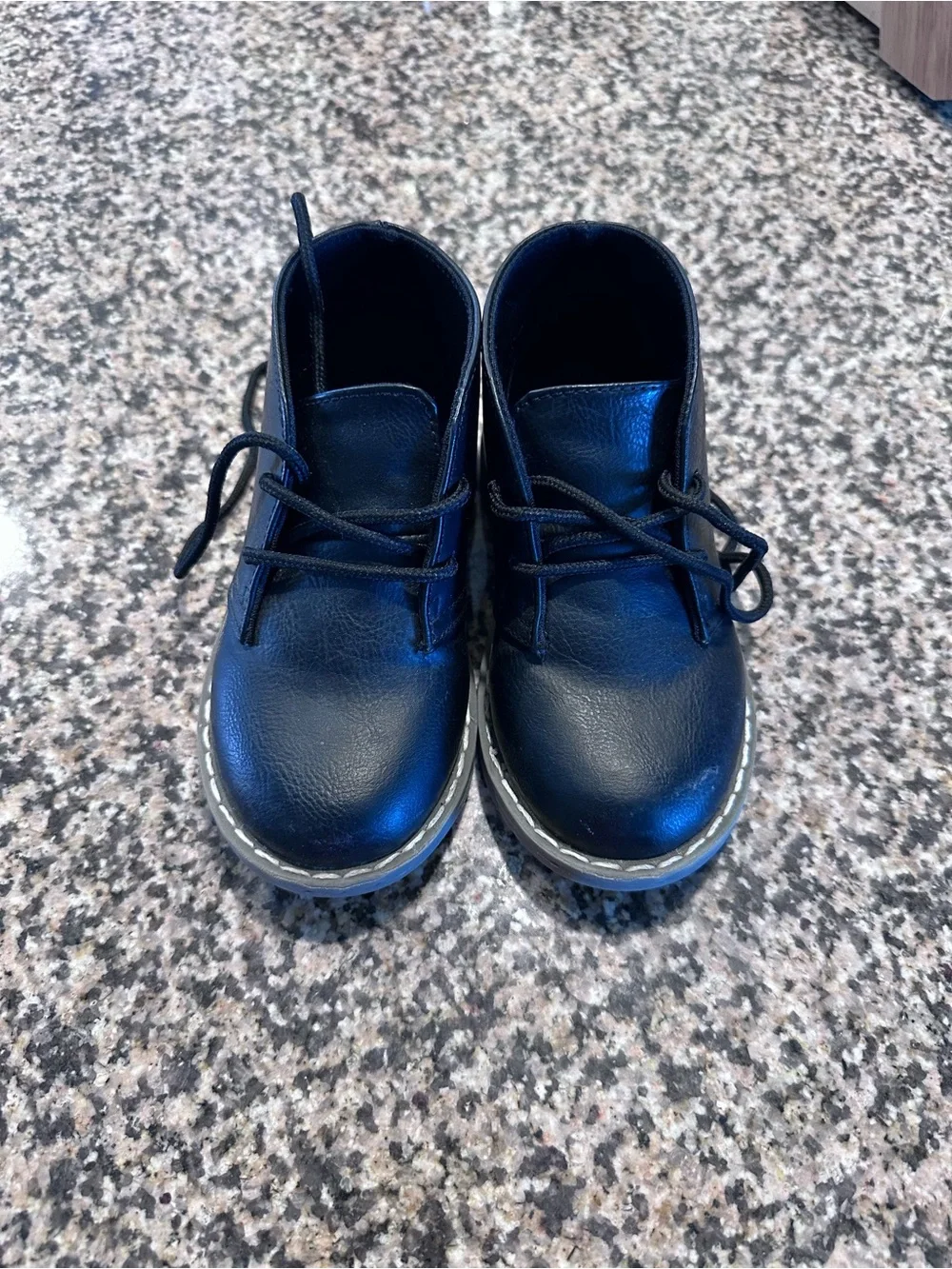 The Children's Place Boy's Black Lace up shoes